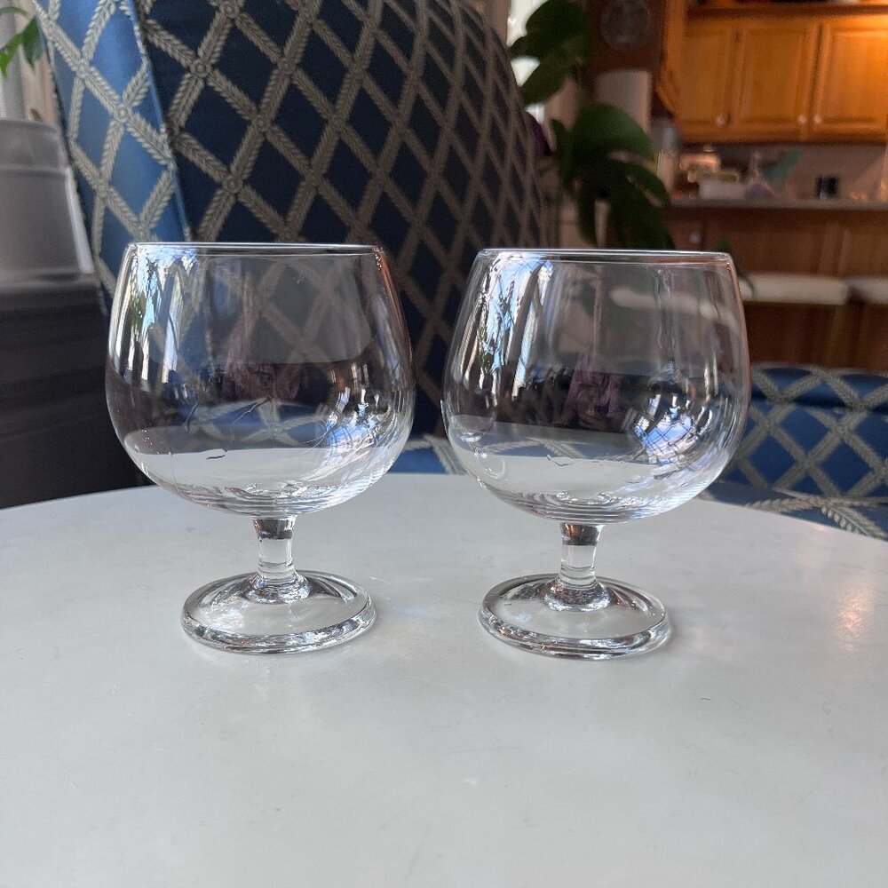 2 Lenox Snifter Brandy Glasses